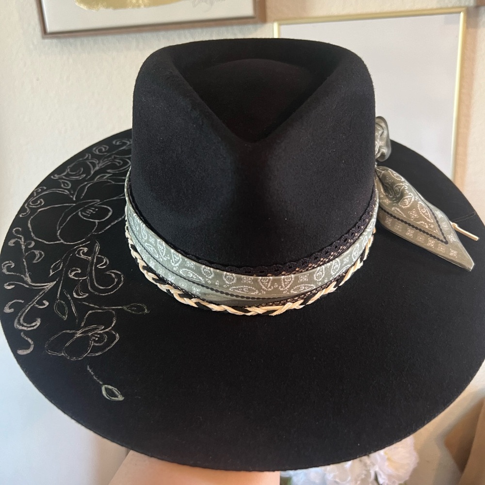 Custom Burned Black Lack of Color Hat - Picture 6 of 13
